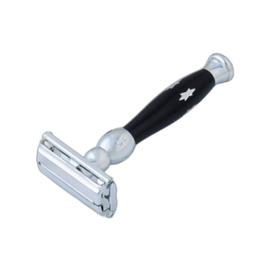 Pearl Butterfly Safety Razor - Platinum 81D (Twist to Open)