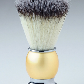 Pearl Shaving Brush - Synthetic Hair - SMB - Gold